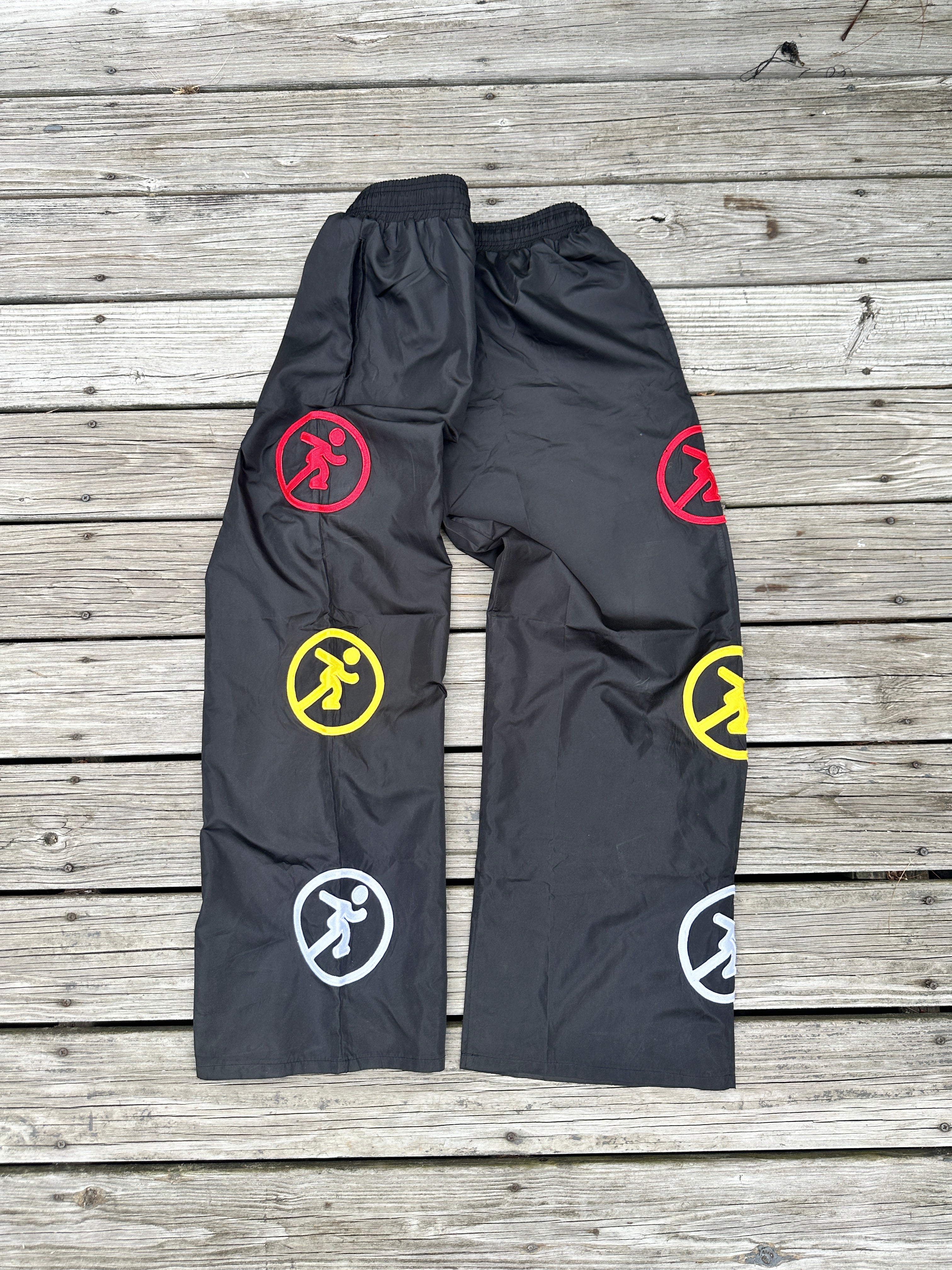 Black Running man pant