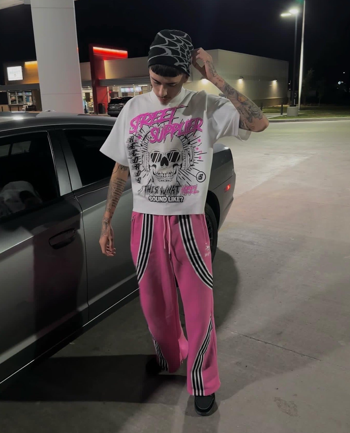 Street Supplier Pink Font T-Shirt