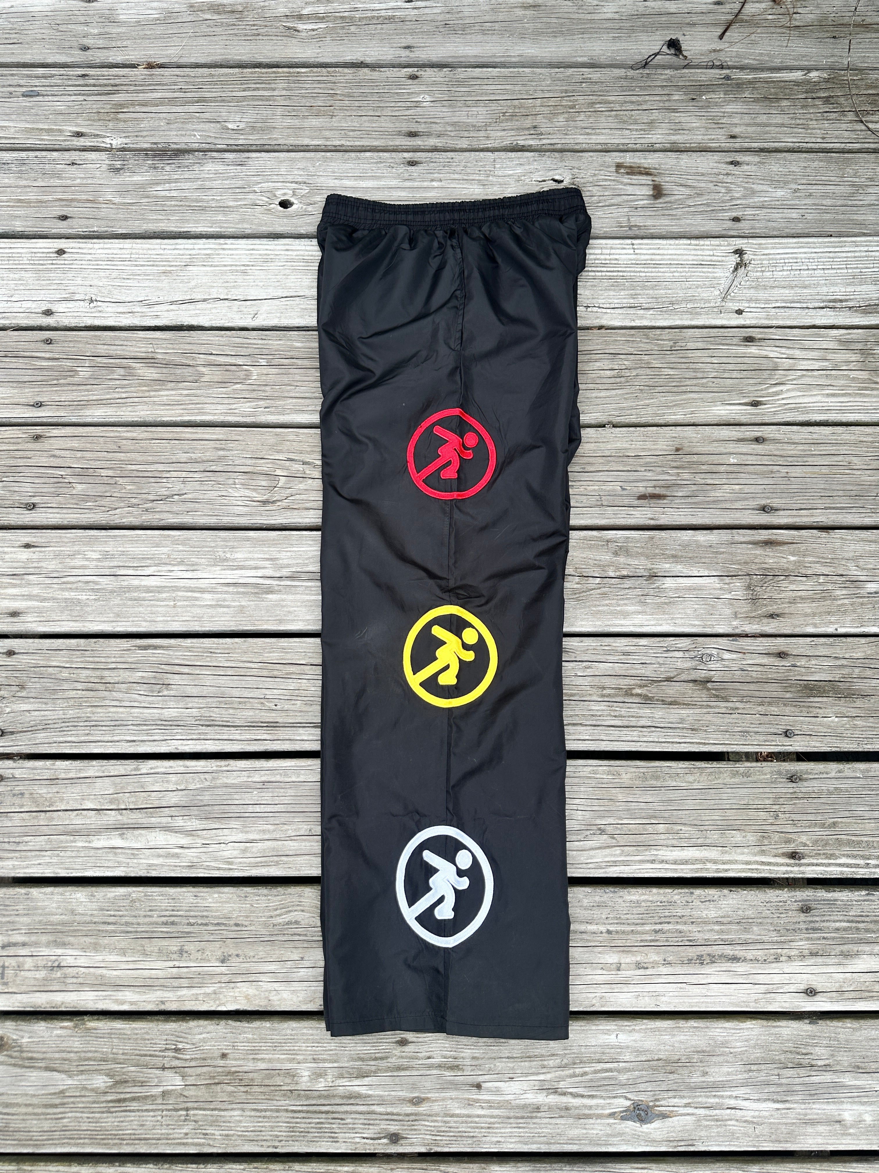 Black Running man pant