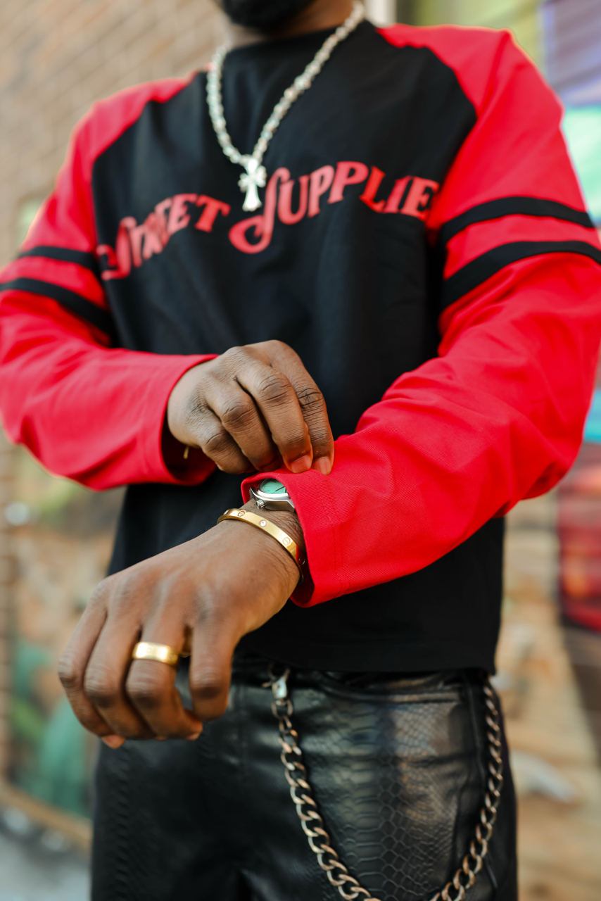 Black&Red Long Sleeve Shirt