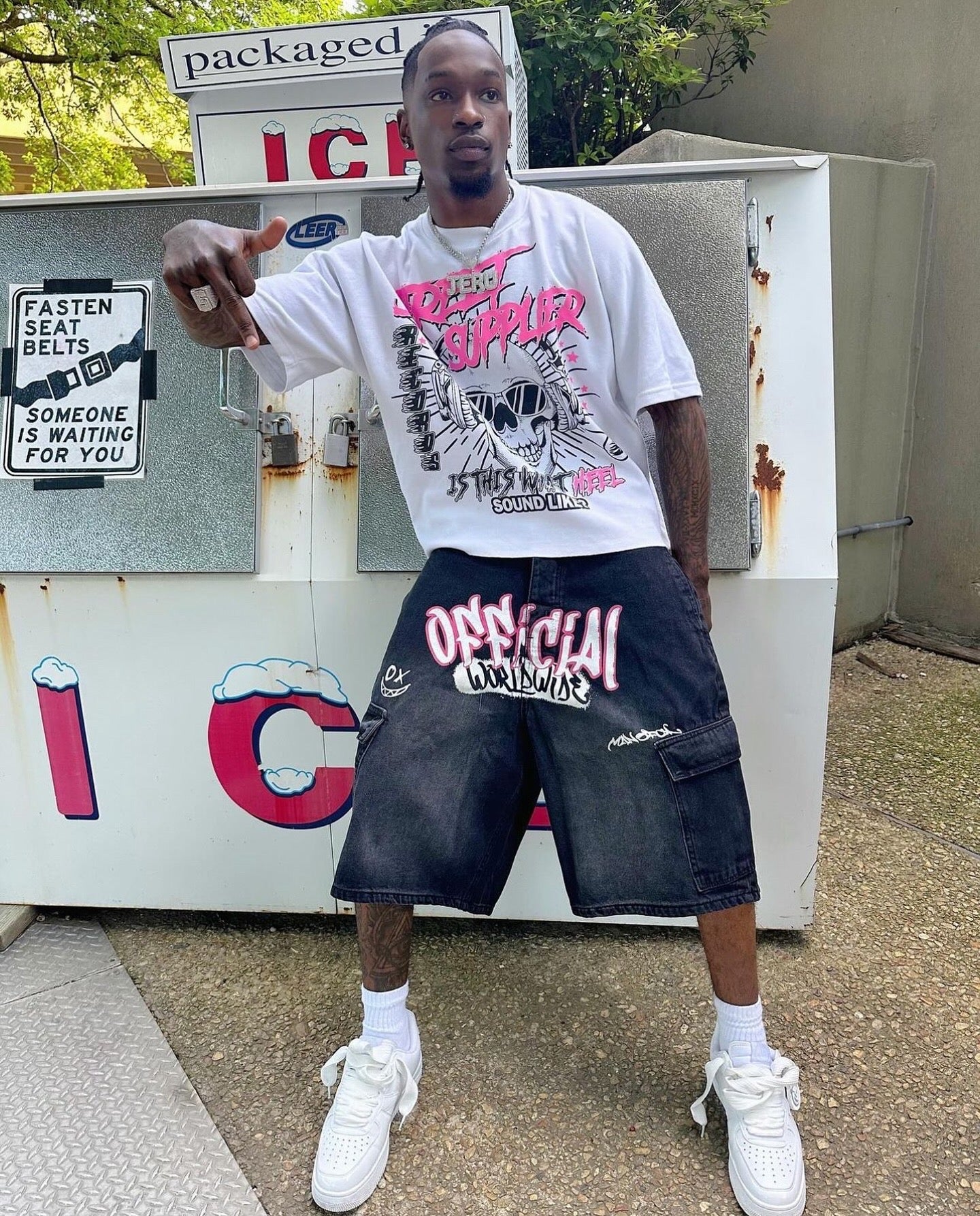 Street Supplier Pink Font T-Shirt